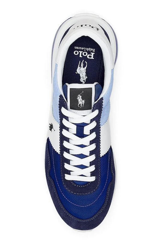 Obuwie Polo Ralph Lauren SUEDE/LEATHER/NYLON sneakersy sportowe męskie zamszowe 809960978001 niebieski