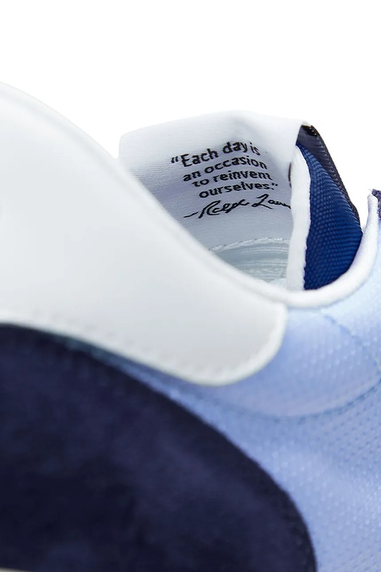 Polo Ralph Lauren SUEDE/LEATHER/NYLON sneakersy sportowe męskie zamszowe 809960978001 niebieski