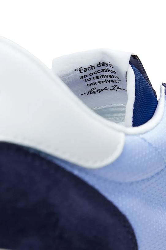 Polo Ralph Lauren SUEDE/LEATHER/NYLON sneakersy sportowe męskie zamszowe 809960978001 niebieski