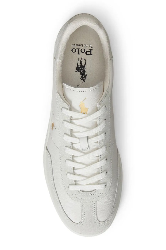 Polo Ralph Lauren sneakersy skórzane LEATHER/SUEDE-BEDFORD beżowy 809973701001