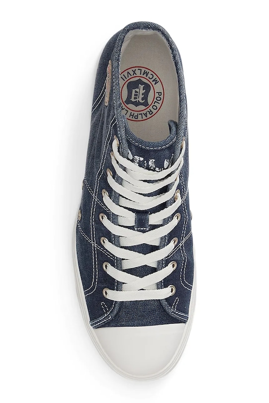 Obuwie Polo Ralph Lauren CANVAS-AYERS sneakersy sportowe męskie bawełniane 809P07628004 granatowy