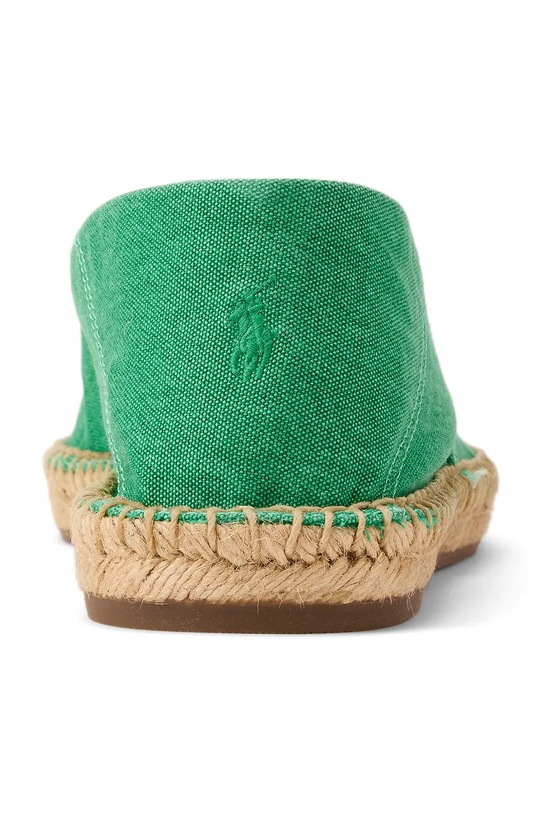 Polo Ralph Lauren WASHED CANVAS espadryle męskie bawełniane zielony 803P07659002