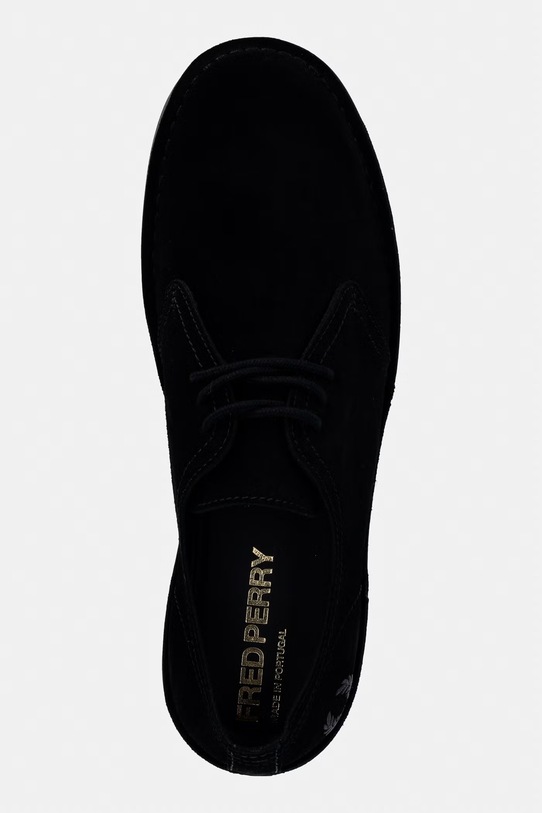 Fred Perry półbuty zamszowe czarny B9350