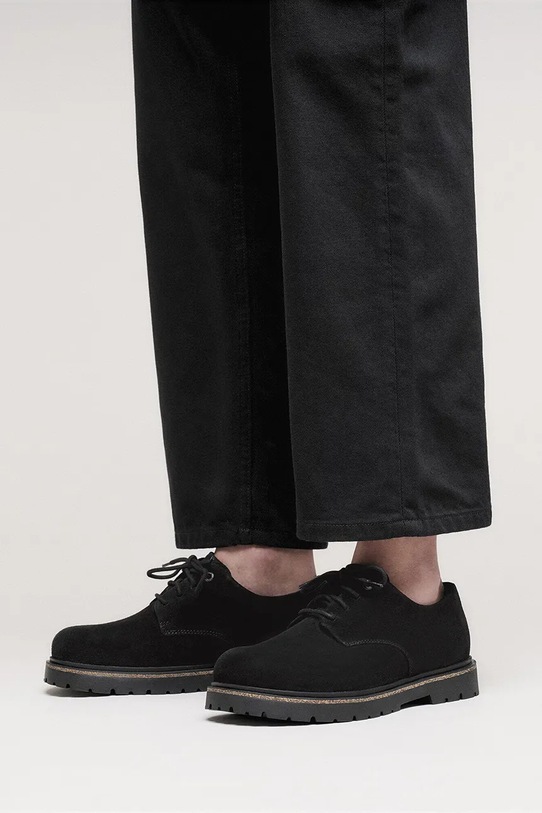 Semišové poltopánky Birkenstock Highwood Lace Low 1030209