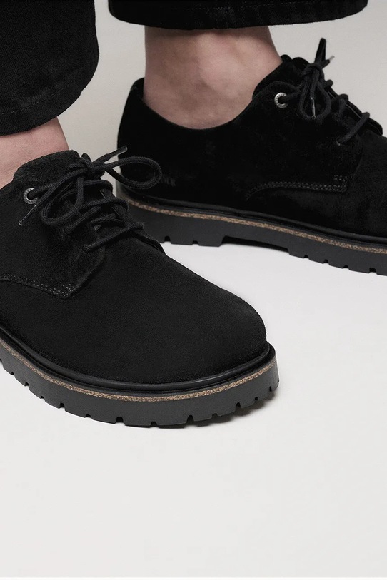 Semišové poltopánky Birkenstock Highwood Lace Low 1030209