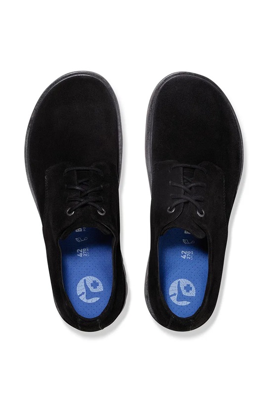 Semišové poltopánky Birkenstock Highwood Lace Low čierna 1030209