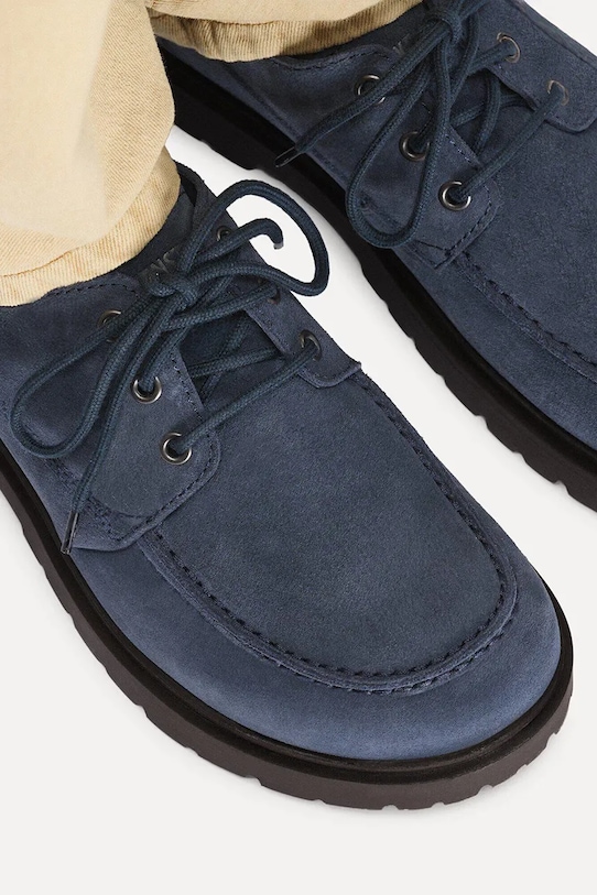 Birkenstock półbuty zamszowe Highwood Moc Lace Low 1032044