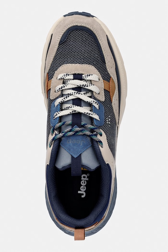 Jeep GROOVE WASHED MESH sneakersy męskie granatowy JM61004A016