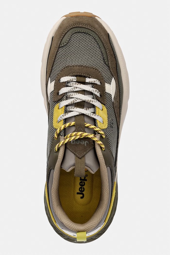 Jeep GROOVE WASHED MESH sneakersy męskie zielony JM61004A020