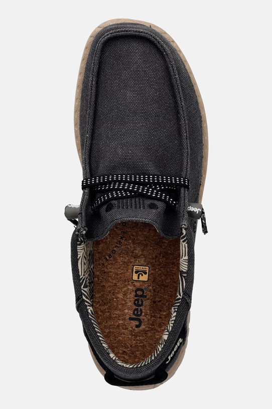 Jeep mokasyny męskie SAMOA WALLABEE CVS czarny JM61110A062
