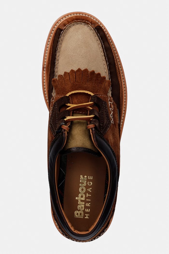 Barbour MFO0834BR91 mokasyny męskie zamszowe brązowy MFO0834BR91