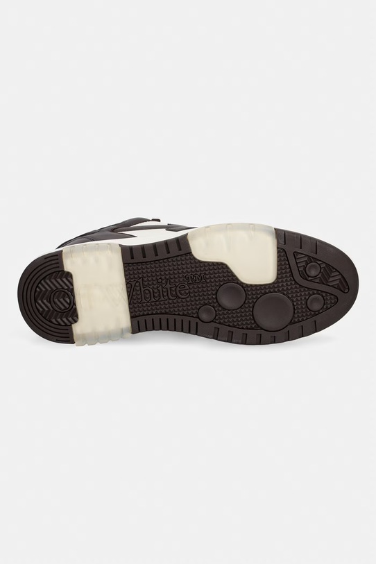 Off-White Out of Office sneakersy męskie skórzane M189C9L007 brązowy