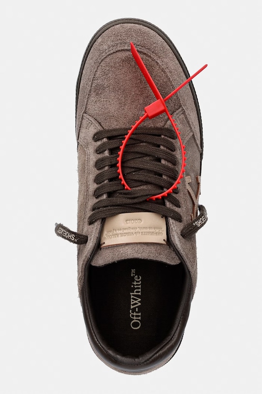 Off-White Vulc sneakersy męskie zamszowe brązowy M293S6L004
