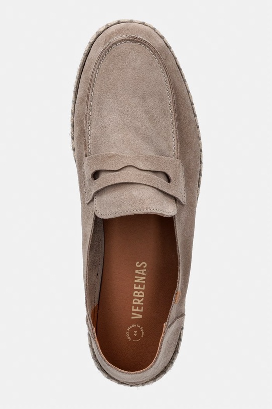 Verbenas espadryle męskie zamszowe TRACK SERRAJE beżowy 7501840001.PIEDRA