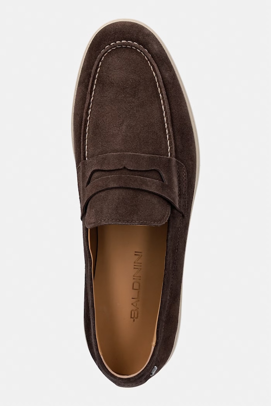 Baldinini mokasyny męskie zamszowe brązowy U6E006P1CROS.3010