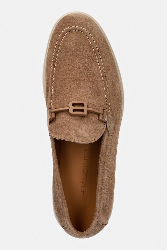 Baldinini mokasyny męskie zamszowe beżowy U6E009P1CROS.2065