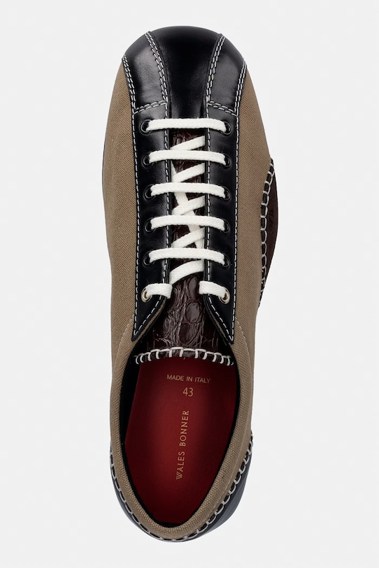 Wales Bonner Paris Trainer sneakersy męskie brązowy WBM46540A.23071.533