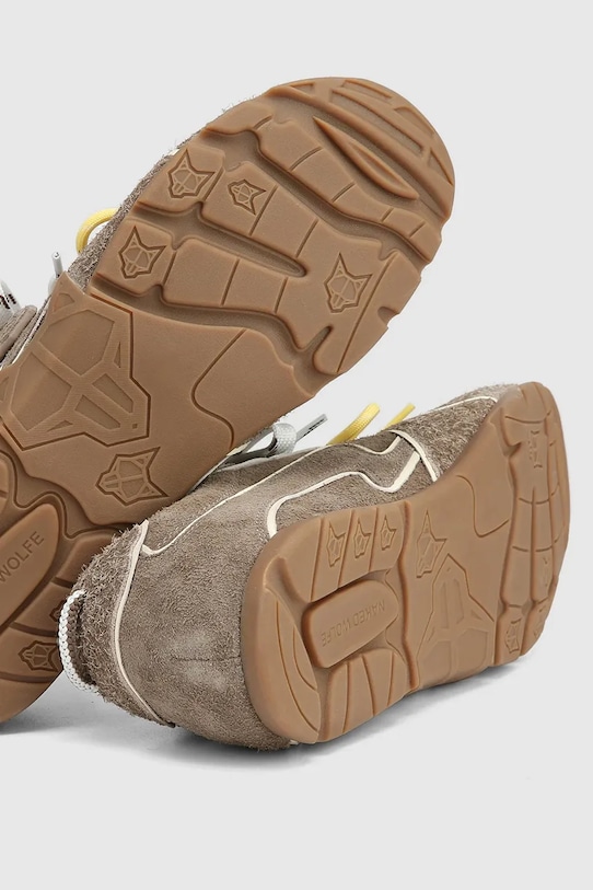 Obuća Naked Wolfe tenisice muške kožne Ace.Taupe smeđa