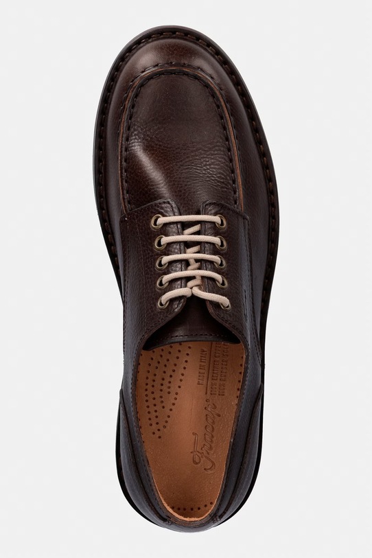 Fracap półbuty męskie skórzane brązowy G190