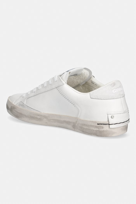 Obuwie Crime London DISTRESSED sneakersy męskie skórzane 16017PP5.10 biały
