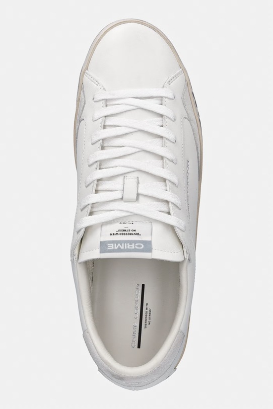 Crime London DISTRESSED sneakersy męskie skórzane biały 16017PP5.10