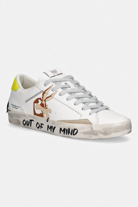 Crime London CHELSEA sneakersy męskie skórzane biały 77051PP8.10