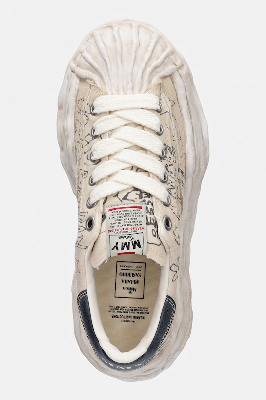 Maison MIHARA YASUHIRO sneakers da uomo beige A16FW730