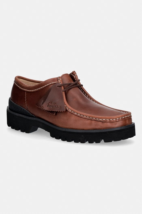 Clarks Originals Walla Yukoner mokasyny męskie skórzane brązowy 26186473