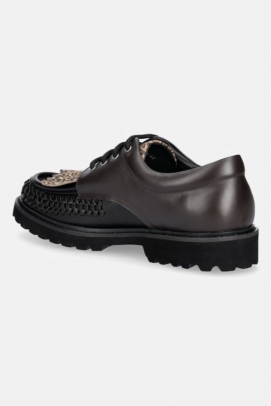 Obuwie Andersson Bell Fringed półbuty męskie skórzane aaa514m brązowy