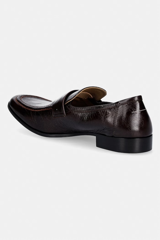 Obuwie MM6 Maison Margiela mokasyny męskie skórzane SH3WR0008.P7560 brązowy