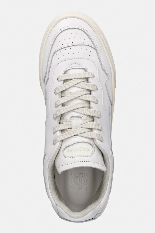 Stepney Workers Club OM6b PEARL OMNI CALF LEATHER tenisky pánske kožené biela OM06100