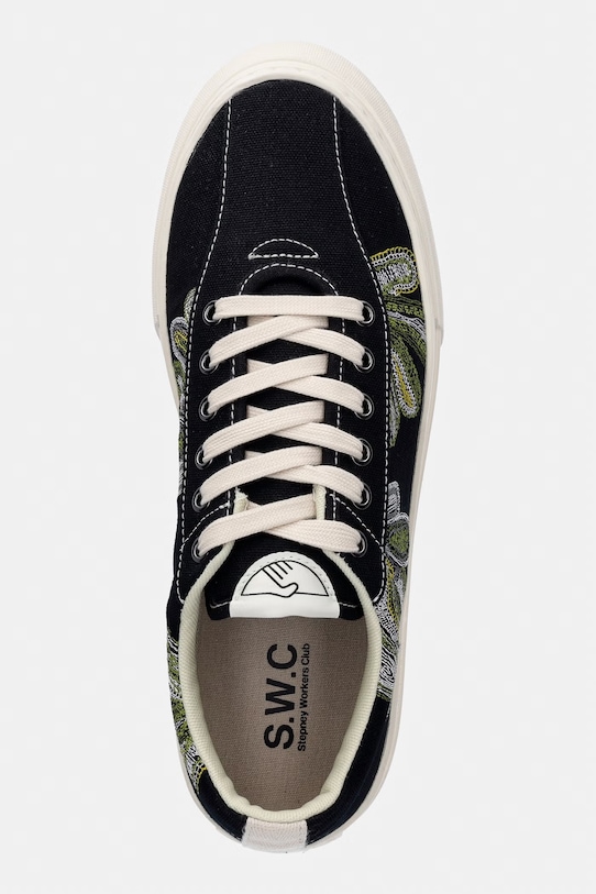 Stepney Workers Club DELLOW SHROOMHANDS REPAIR STITCH tenisówki męskie czarny YA26112