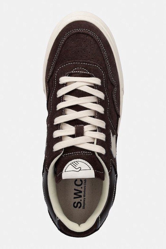 Stepney Workers Club PEARL II S-STRIKE SUEDE sneakersy męskie zamszowe brązowy YA29215