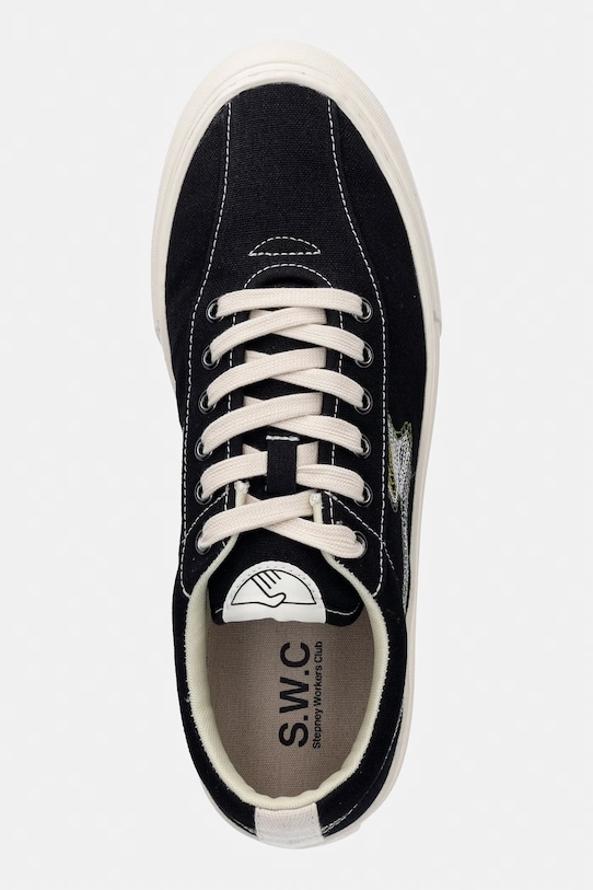 Stepney Workers Club DELLOW S-STRIKE REPAIR STITCH tenisówki męskie czarny YA25112