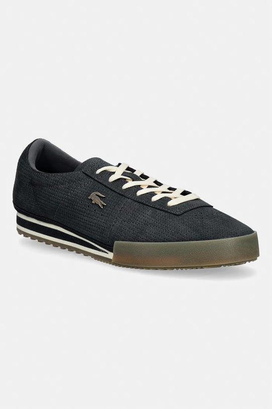 Lacoste Aura Leather Sneakers маратонки мъжки от кожа сив 51SMA0131.GU2