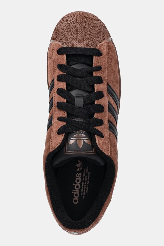 adidas Originals sneakers in camoscio Superstar II marrone IH9318