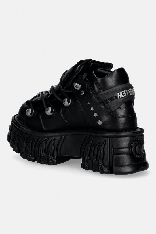 Obuwie New Rock sneakersy skórzane ITALI NEGRO, NOMADA NEGRO M.106.S71 czarny
