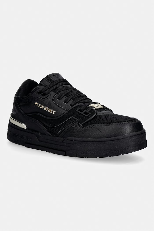 PLEIN SPORT sneakersy Apollo-1 imitacja skóry licowej czarny USC0845.STE003N.0293