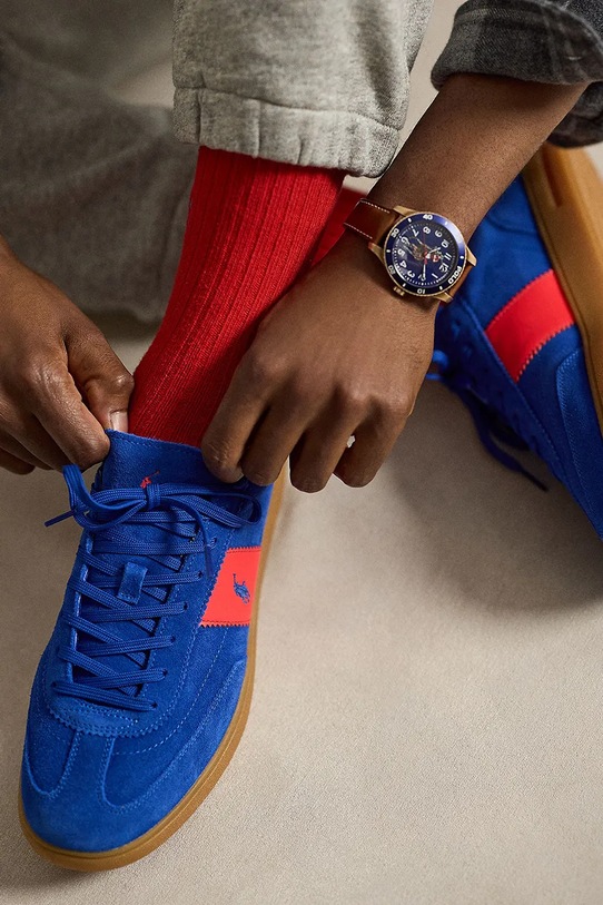 Polo Ralph Lauren sneakersy zamszowe Bedford Pp 809P07172001.520 niebieski