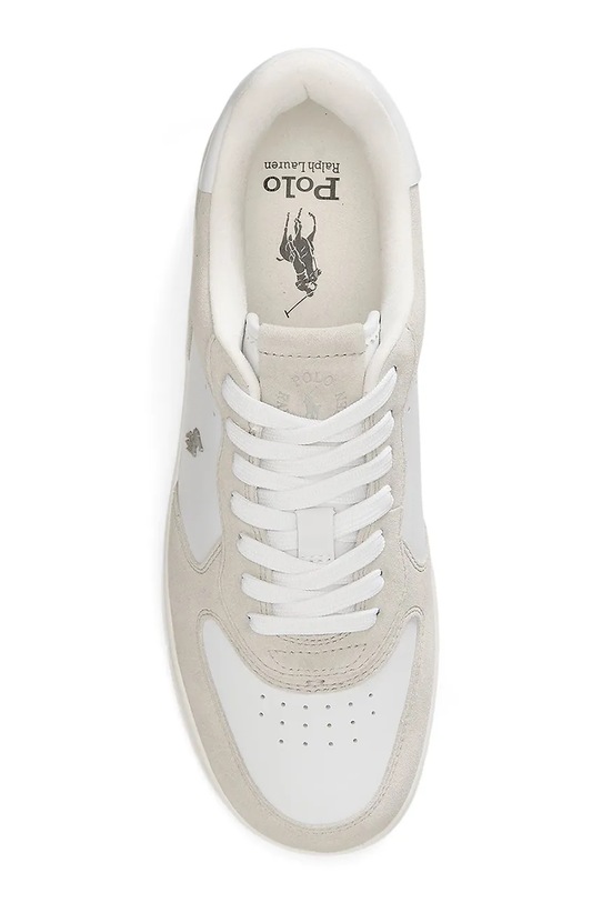 Obuwie Polo Ralph Lauren Masters Crt sneakersy męskie skórzane 809P07174001.999 beżowy