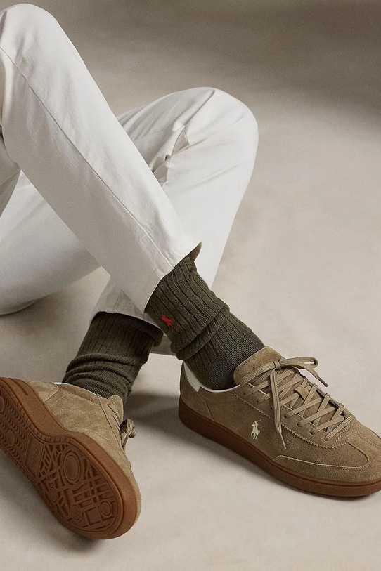 Polo Ralph Lauren sneakersy zamszowe Bedford Pp 809967889002.231 beżowy