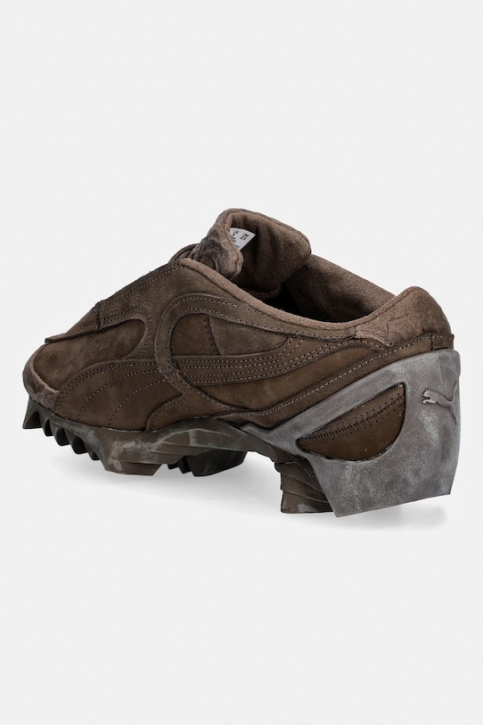 Обувки Puma x No/Faith Studios маратонки от велур 405984 кафяв