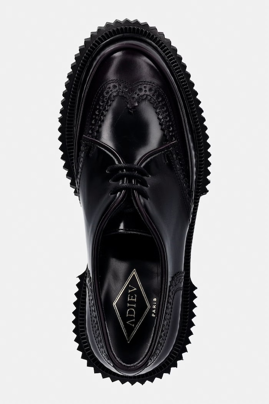 Kožené poltopánky ADIEU Type 213 fialová Type.213