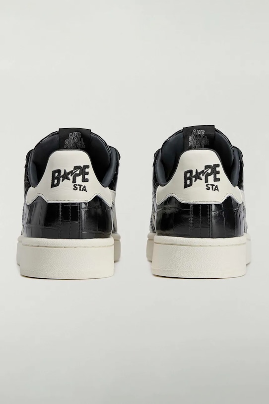 Обувь Кожаные кроссовки adidas Originals x BAPE KJ8851 чёрный