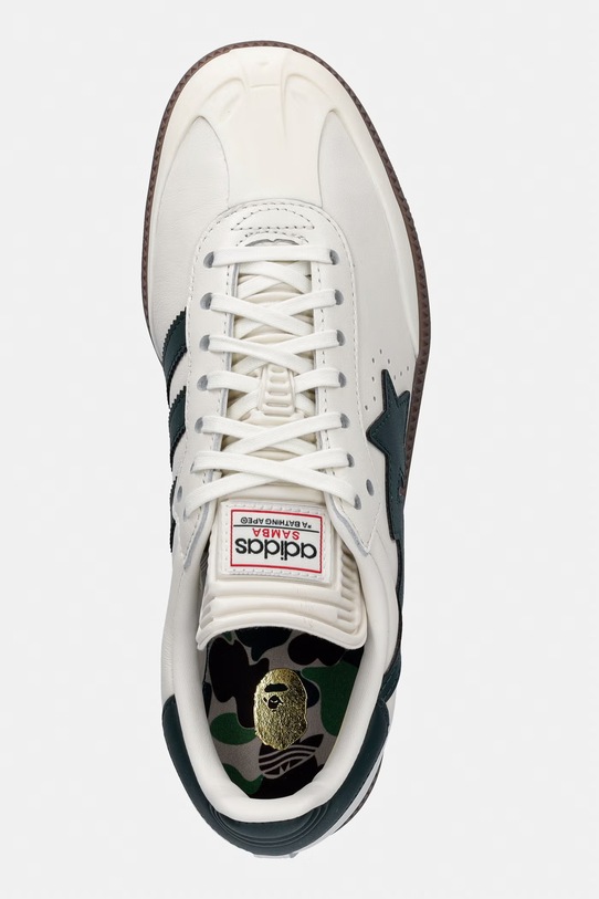 adidas Originals x BAPE leather sneakers beige color KJ8852 KJ8852