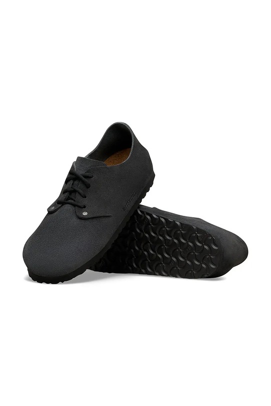 Birkenstock Maine półbuty na płaskim obcasie zamszowe szary 1031727.