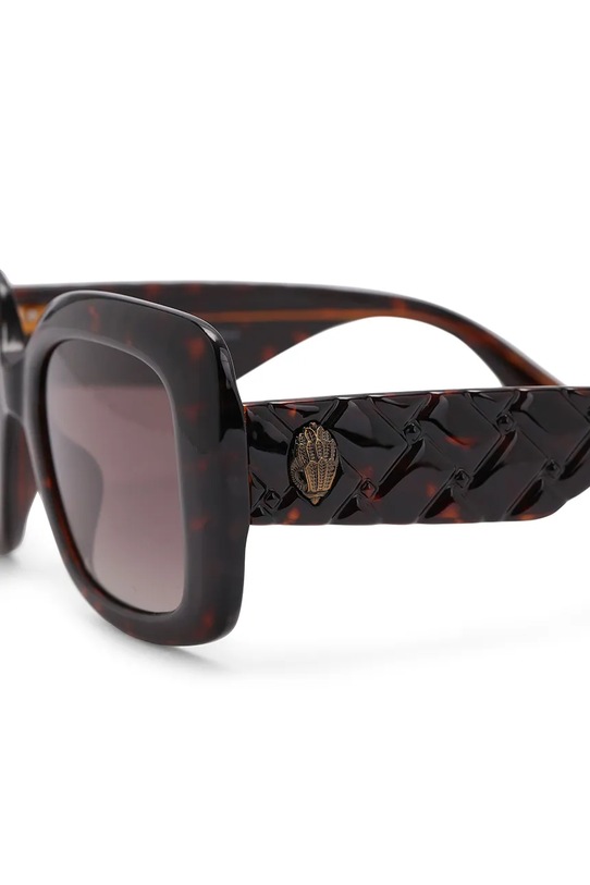 Kurt Geiger London okulary przeciwsłoneczne kwadratowe damskie Kensington brązowy 5510131679