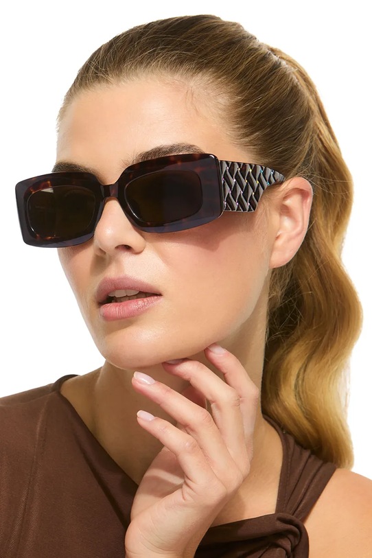 Kurt Geiger London okulary przeciwsłoneczne damskie Kensington 5510236679 brązowy