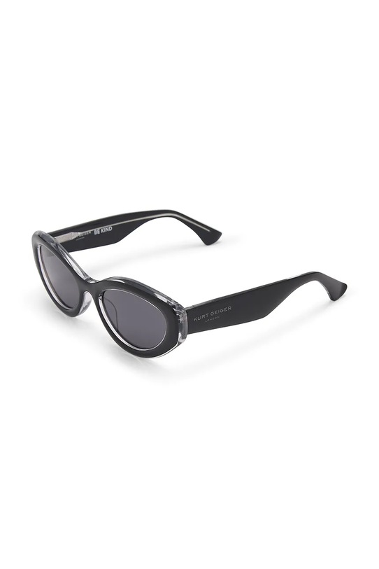 Kurt Geiger London okulary przeciwsłoneczne kocie oczy damskie Kensington 5509909679 czarny SS26