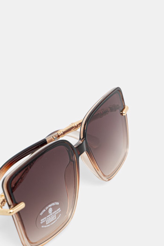 Akcesoria Aldo okulary przeciwsłoneczne kwadratowe damskie MAYYA MAYYA.200 brązowy